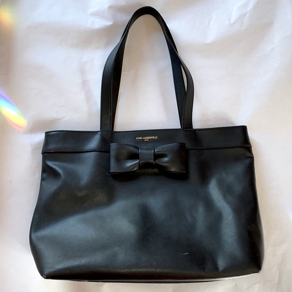 Karl Lagerfeld Bags Karl Lagerfeld Vegan Leather Large Purse Tote